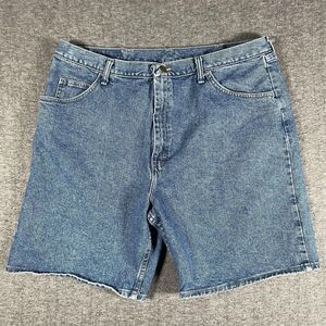 Vintage Wrangler Shorts Mens 40 Blue Denim Regular Fit Bermuda Classic 90s Y2K